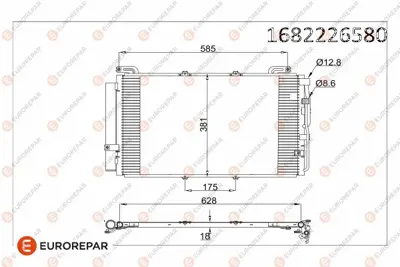 EUROREPAR 1682226580 Radyator 9760617001