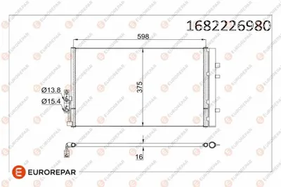 EUROREPAR 1682226980 Radyator 9216143