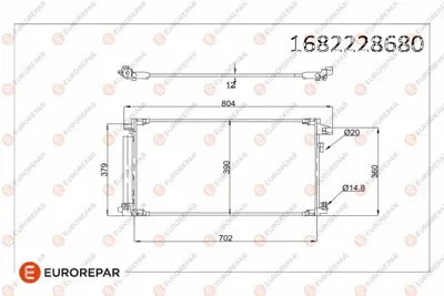 EUROREPAR 1682228680 Radyator 88460F4040