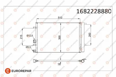 EUROREPAR 1682228880 Radyator 976064P000