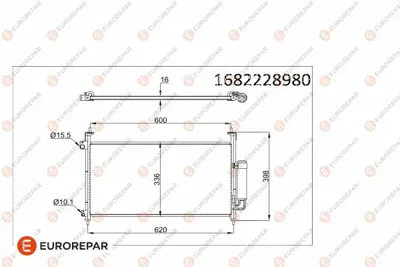 EUROREPAR 1682228980 Radyator 80110SMGE02