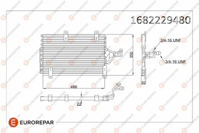 EUROREPAR 1682229480 Radyator K46531411