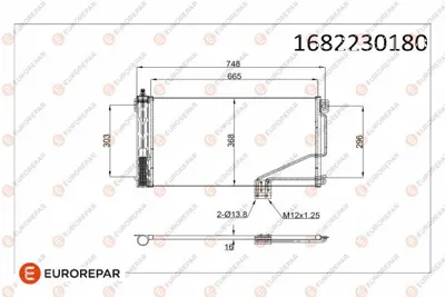 EUROREPAR 1682230180 Radyator A2035001754