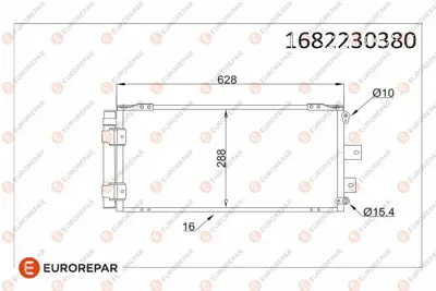 EUROREPAR 1682230380 Radyator 8846002080