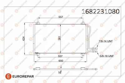 EUROREPAR 1682231080 Radyator K5132357AA