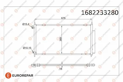 EUROREPAR 1682233280 Radyator 80110SSTE01