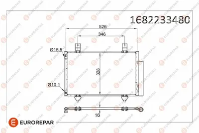 EUROREPAR 1682233480 Radyator 9531063J00