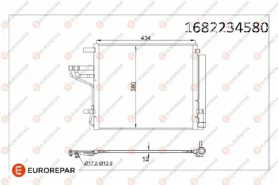 EUROREPAR 1682234580 Radyator 97606G6000