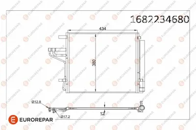 EUROREPAR 1682234680 Radyator 97606G6050