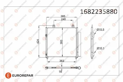 EUROREPAR 1682235880 Radyator 7812A229