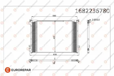 EUROREPAR 1682236780 Radyator 8200465490 93857127