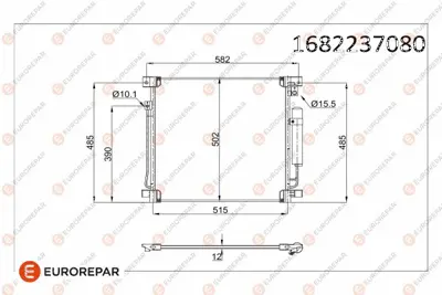 EUROREPAR 1682237080 Radyator 6000607000 7812A292