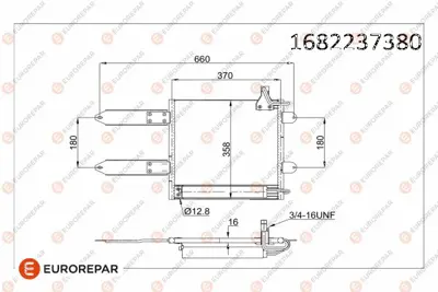 EUROREPAR 1682237380 Klıma Radyatörü 6X0820413A