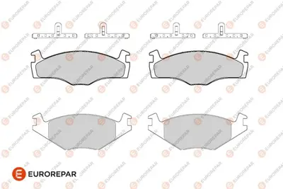 EUROREPAR 1682320280 Fren Balatası Ön 321698151H 8671016514