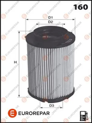 EUROREPAR E148140 Yakıt Fıltresı 1K0127434A