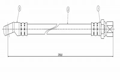 CAVO C800 041A Fren Hortumu Ön Niva 1.2 1.6 83- 21103506060