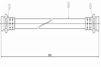 CAVO C800 056A Fren Hortumu Ön 1.3 1.5 C21-22 89-. MR129781