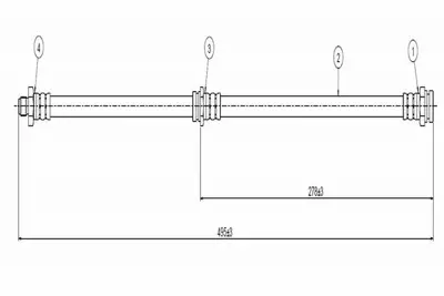 CAVO C800 212A Fren Hortumu Ön Rx 7 Sa 22 78-82 853243980