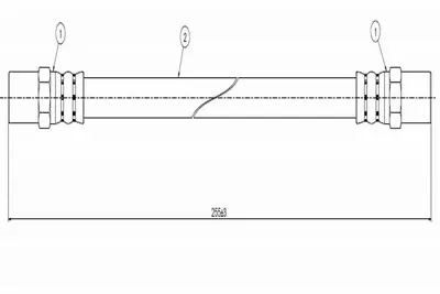 CAVO C800 234A Fren Hortumu Arka Samara 85- 21083506085