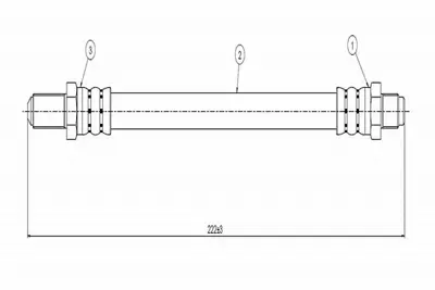 CAVO C800 255A Fren Hortumu Arka 6125636