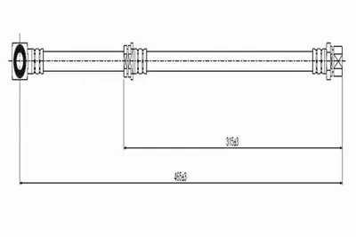 CAVO C800 262A Fren Hortumu On 562337