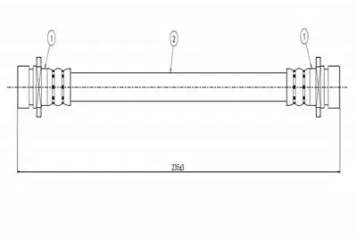 CAVO C800 282A Fren Hortumu Arka Integra Da 1.6 86-90 46430SB3004