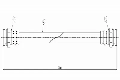 CAVO C800 294A Fren Hortumu Ön L300 Pick-Up 87-. 5873721020 D06243810B