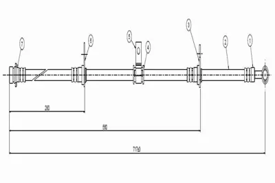 CAVO C800 307A Fren Hortumu Ön Shuttle 2.2i 95-98 1465SV4000