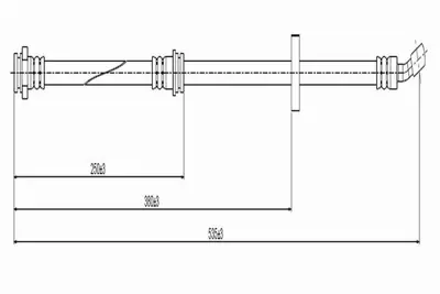 CAVO C800 388C Fren Hortumu Ön Vitara. Escudo 88-93 5154060A31