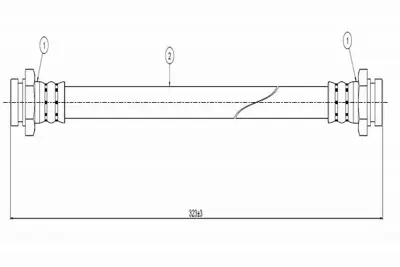 CAVO C800 414B Fren Hortumu Arka 323 Bf-Bw 85-89 B09243810A