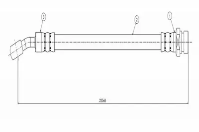 CAVO C800 491A Fren Hortumu Arka Micra K11 93-. 462105F200