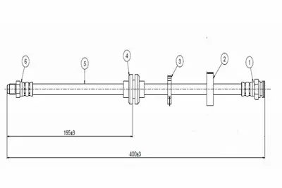 CAVO C800 507A Fren Hortumu On 7735008