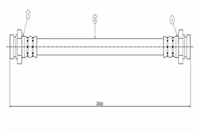 CAVO C800 670A Fren Hortumu Arka D96320284