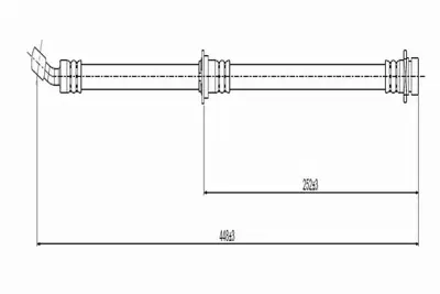 CAVO C800 696A Fren Hortumu Arka Prelude 2.2 İ 1.6 92-. 46430SS0003