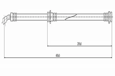 CAVO C800 748A Fren Hortumu Ön Almera 1.5 16v-1.8 16v- 2.2 Td 96-00 462104B005