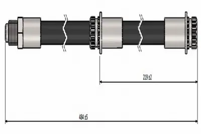 CAVO C900 695A Fren Hortumu Arka Forfour 454 04-06 MR955329