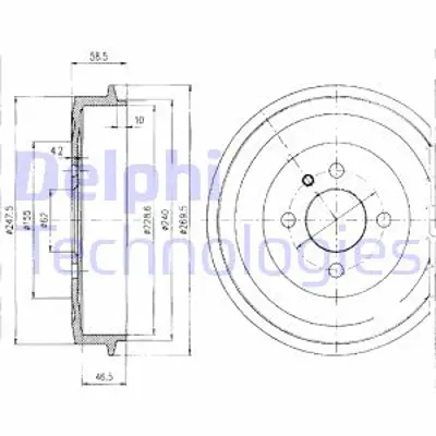 DELPHI BF156 Fren Kampanası Arka  316 318 320 324 08/1982 > 10/1993 34211158556