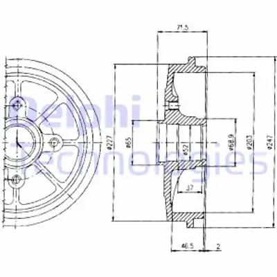 DELPHI BF392 Fren Kampanası Arka  Saxo  106 206 1996 > 424747