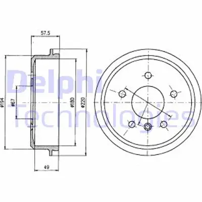 DELPHI BF395 Fren Kampanası A-Class W168 97>04 A1684230401