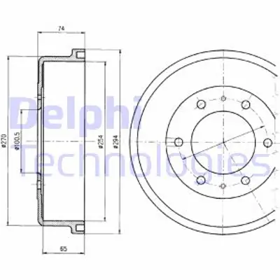 DELPHI BF416 Arka Fren Kampanası Maverıck (Uds, Uns) 2.4 İ 93>98 1954475 432060F001