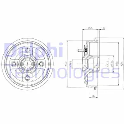 DELPHI BF434 Fren Kampanası Arka Hyundaı Amıca Atos Atos Prıme Atoz 05/98> 584112H000