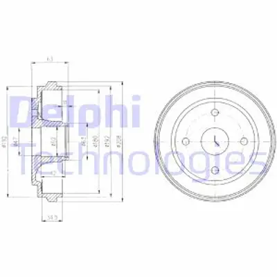 DELPHI BF473 Fren Kampanası Arka Opel Agıla / Suzukı Wagon R+ 02/00> 4351183E50 9208532