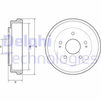 DELPHI BF504 Fren Kampanası Arka Honda Hr-V 99 42610S2H000