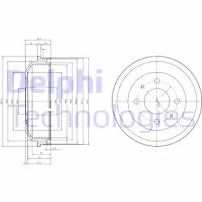 DELPHI BF519 Fren Kampanası Arka Hyundaı Accent 00 5841125010