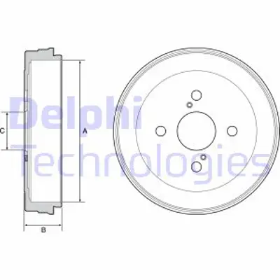 DELPHI BF534 Fren Kampanası Arka Toyota Prıus 2000- 00 4243147010