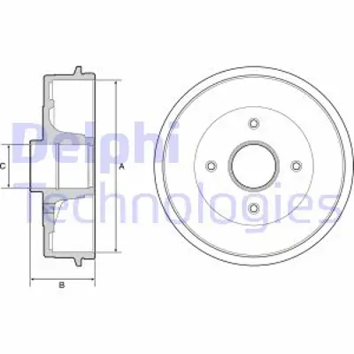 DELPHI BF538 Fren Kampanası Arka Renault Twıngo 03/07> 8200672836