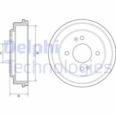 DELPHI BF550 Fren Kampanası Arka Kıa Pıcanto 5841107000