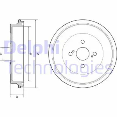 DELPHI BF560 Fren Kampanası Arka Yarıs 4243152090