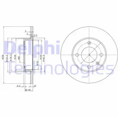 DELPHI BG2117 Fren Aynası On 823615301