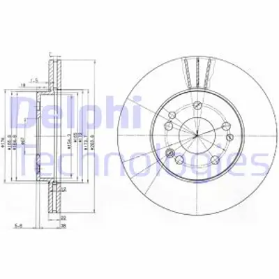 DELPHI BG2345 Fren Aynası On A1294210312